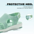 thumbnail image 4 of Lacyhop Women Sandals Sport Mesh Breathable Open Toe Hiking Sandals Comfortable Walking Shoes Green;US 10, 4 of 6