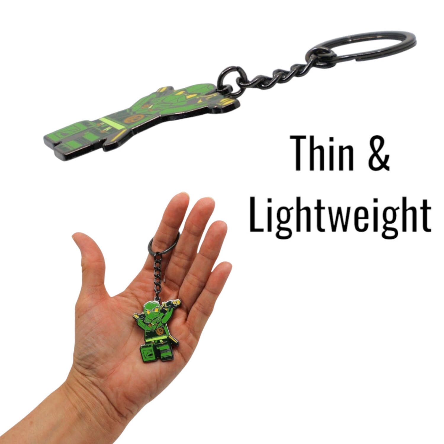 チャーム I.Q. LEGO Ninjago Dragons Rising Kai Enamel Keychain, Zinc