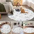 thumbnail image 5 of Green Beige Spring Floral Round Area Rug 4Ft Washable Circle Rugs for Bedroom Dining Room, Luxury Botanical Summer Non-Slip Carpet Floor Mats Indoor Outdoor Carpet Runner Aesthetic Home Decor, 5 of 8