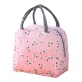 thumbnail image 1 of Bolsa térmica para el almuerzo para mujer, bolsa térmica reutilizable para el almuerzo, para el trabajo, la oficina, viajes, picnic, llama rosa, 1 of 5