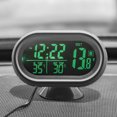 thumbnail image 4 of Voltage measuring instrument,Thermometer Voltmeter Car Clock Lcd In 1 Lcd 12v Car Suv 3 In 1 Voltmeter 3 In Temperature Meter Temperature Meter 12v Rv. Clock Alarm Mewmewcat, 4 of 6