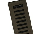 thumbnail image 2 of 2in x 12in Montezuma Style Bronze Age Metal Heating and Cooling Air Floor Register (2 PACK) - Overall 3 7/16" x 13 1/8", 2 of 2