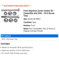 thumbnail image 2 of Front Alignment Caster Camber Kit - Compatible with 2004 - 2015 Nissan Titan 2005 2006 2007 2008 2009 2010 2011 2012 2013 2014, 2 of 2
