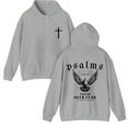 thumbnail image 2 of Psalms Christian Hoodie Faith Over Fear Front and Back Print Unisex Religious Sweatshirt Bible Verse Dove Graphic, 2 of 6