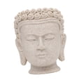 thumbnail image 4 of Maceta decorativa con forma de cabeza de Buda, ideal para plantas de interior. Regalo . Jarrón gris decorativo para flores, centro de mesa. Altura 106 cm, 4 of 9