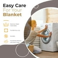 thumbnail image 3 of BNM Chevron Zig-Zag Cotton Blanket, King, Charcoal, 3 of 13