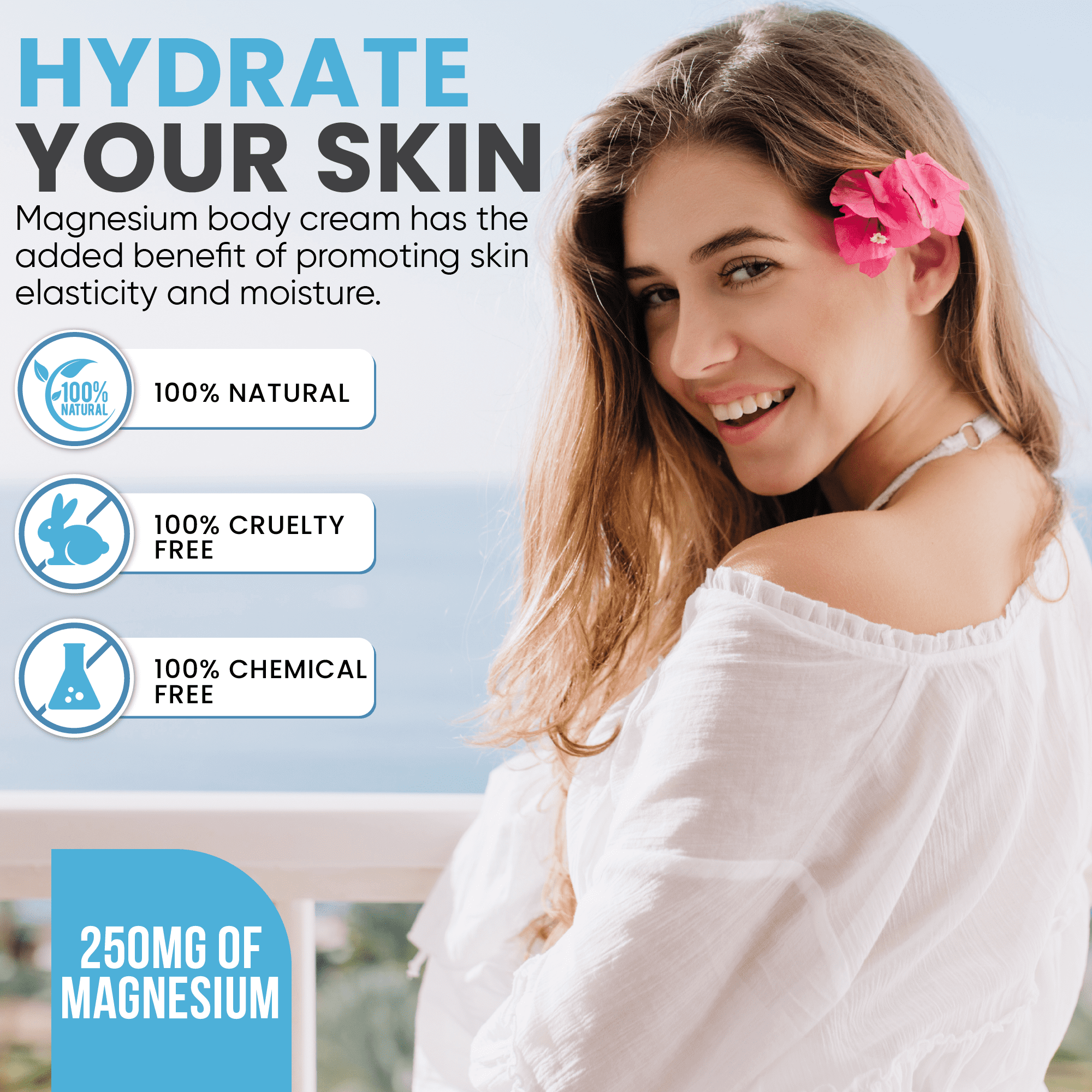 Magnesium Cream for Pain, Sleep, Restless Legs, Muscle Soreness, Cramps | Lavender | 4oz