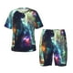 thumbnail image 1 of Balery Cosmic Cat In Window Conjunto de Pijama Infantil de Manga Corta con Estampado – Ropa de Dormir de Algodón Suave-X-Large, 1 of 6