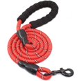 thumbnail image 1 of Laisse pour Chien Solide avec Poignée Rembourrée Confortable et Fils Hautement Réfléchissants - Rouge, 1 of 5