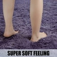 thumbnail image 3 of TWINNIS Soft Fluffy Rugs for Bedroom,Shaggy Area Carpets for Livingroom Kid Room,5'x8',Gray Purple, 3 of 6