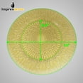 thumbnail image 2 of Impresserve 13-Inch Charger Plates, Raindrops Gold Design, Heavyweight Plastic, 8 Count – Ideal for Formal Dining, Weddings, and Special Events, 2 of 7
