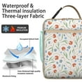 thumbnail image 2 of Botanical Insulated Lunch Bag Box Student Reusable Lunch Tote Bag Lightweight Lunch Box Containers Picnic Camping, 2 of 6
