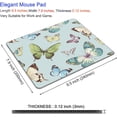 thumbnail image 2 of Mouse Pad, Square Mousepad, Personalized Premium-Textured, Non-Slip Rubber Base Mouse Mat, Waterproof Gaming Mouse Pad for Wireless Mouse, Computers, Laptop, Office, Home (Colorful Butterfly), 2 of 6