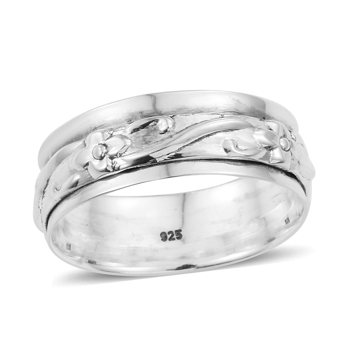 Spinner Ring 925 Sterling Silver Boho Handmade Jewelry for Women