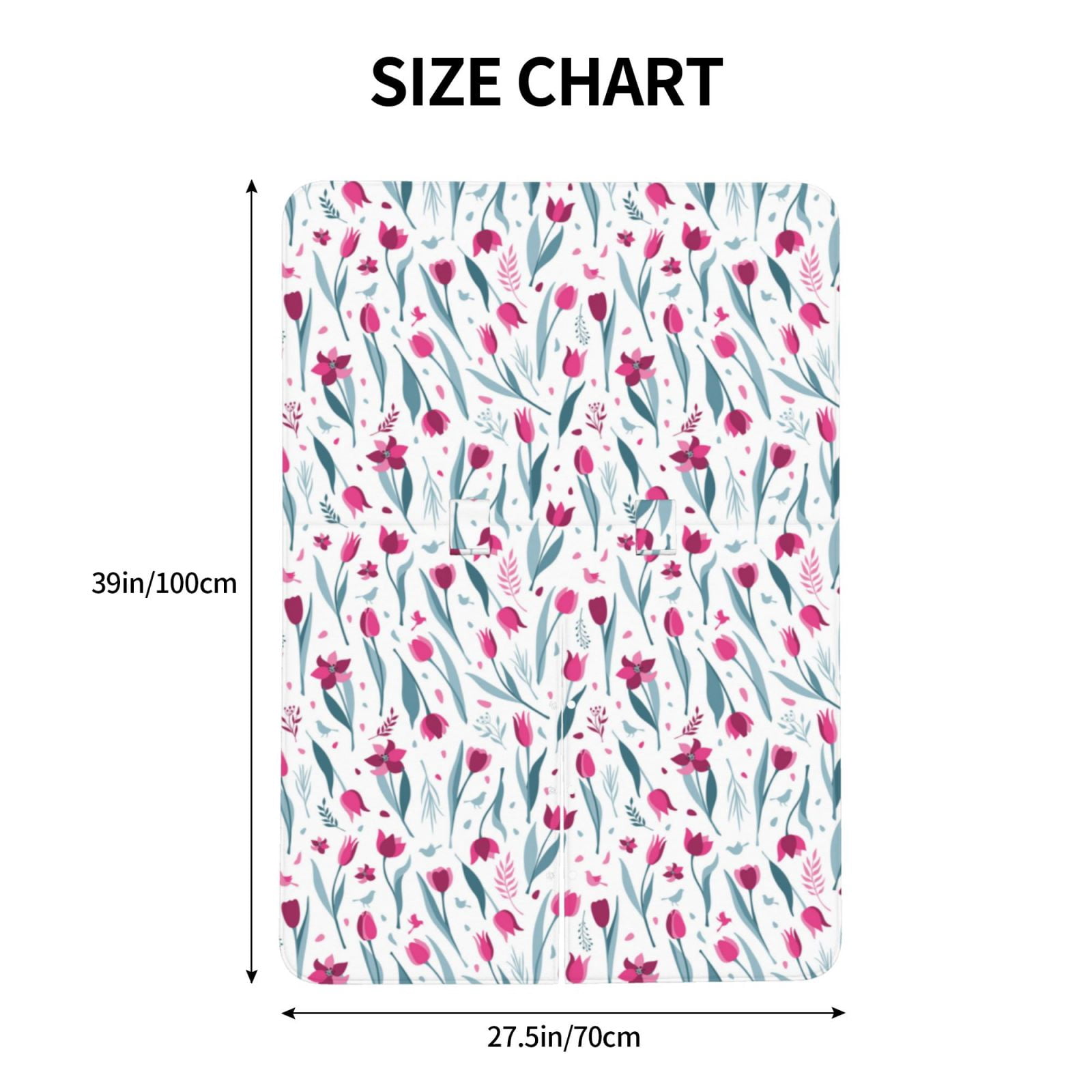 Naloa Tulips Flowers Baby Car Seat Cover, Breathable Baby Carrier Cover, Multiuse Baby Carrier Cover & Nursing Breastfeeding Cover