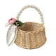 thumbnail image 1 of Inteprter Cesta de flores con mango de perla para dama de honor romántica, ceremonia de compromiso de fiesta, diseño Simple, cestas para Videojuegos y accesorios tipo 4, 1 of 6