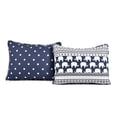 thumbnail image 6 of Lush Decor Elephant Stripe Quilt Navy 5Pc Set Full/Queen, 6 of 8