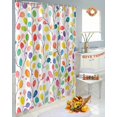 thumbnail image 4 of Fall Shower Curtain Colorful Leaves Bathroom Curtains with Hooks, Waterproof Fabric Watercolor Leaf Thanksgiving Bath Shower Curtains Set for Bathroom Bathtubs Decor 72x72 Inch, 4 of 7