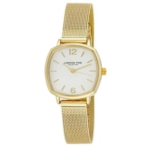 London Fog Gold 26mm Hexagon Case Mesh Strap Watch