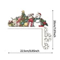 thumbnail image 3 of Decoración del marco de la puerta de Navidad Decoración del ornamento de madera de Papá Noel, 3 of 4