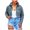 Blue, variant on Vedolay Women's Tops Women's Rhinestone Fringe Jean Jacket Cropped Distressed Denim Jackets,Blue M