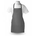 thumbnail image 4 of Black and White Apron, Spiral Lines Hexagons Pattern with Monochrome Geometric Illustration, Unisex Kitchen Bib with Adjustable Neck for Cooking Gardening, Adult Size, Black and White, by Ambesonne, 4 of 4