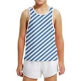 thumbnail image 5 of Maean 3-15 Years Kids Tank Top Striped Printed Sleeveless Crew Neck Summer Causal Tanks for Boys Girls, 5 of 6