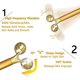 thumbnail image 2 of 24k Beauty Bar Golden Face Massager, 3d Roller Electric Sonic Energy Beauty Bar And T Shape Face, 2 of 4