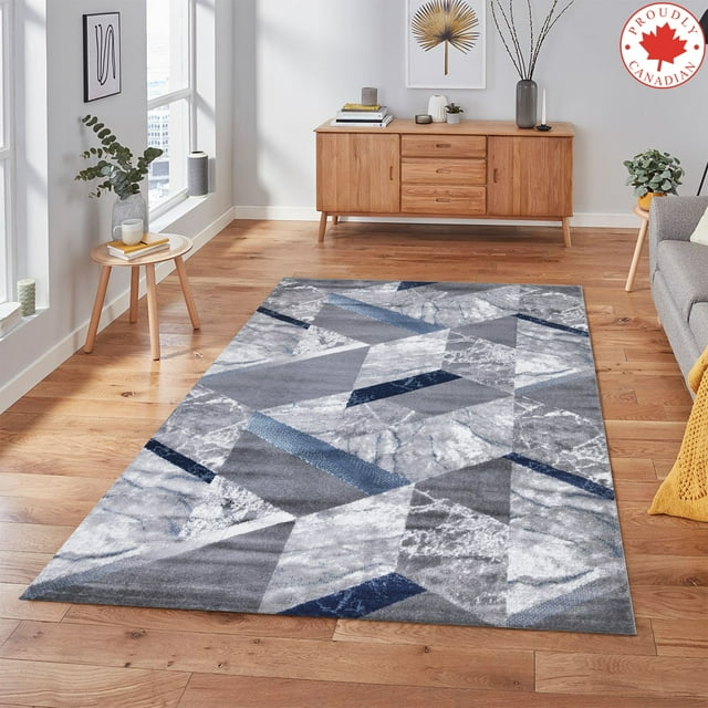A2Z Paris 1989 Contemporary Living Room Marbel Abstract Triangular Pattern Bedroom Dining Room Hallway Stylish Designer Soft | Area Rug Tapis Carpet (3x5 2x7 4x6 5x7 5x8 7x9 8x10)