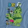 thumbnail image 2 of Teen Titans Go Beast Boy Stack Women's T Shirt, Carolina Blue, Small, 2 of 6