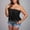 White, variant on Plus Size Women Tube Tops Pleatef Backless Strapless Bandeau Crop Top Bodycon Woman Casual Fashion Gradient Printing Pullover Sleeveless Round Neck Sports Tank Wine M