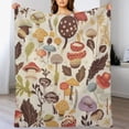 thumbnail image 3 of HENGT Mushroom Blanket, Cute Soft Warm Cartoon Bed Bedding Throw Blankets for Couch Bedroom Sofa Office, All Season Cozy Flannel Plush Blanket Gifts for Girls Boys Kids Adults,, 3 of 6