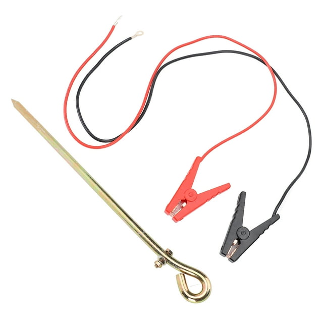 Electric Fence Wire Grounding Rod Solar Electric Fence Charger Wire with Clip for Generator Electric Fence