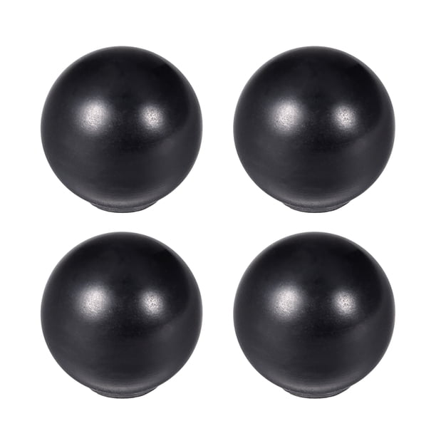 4 Pcs Perilla de bola termoestable M5 con rosca hembra para máquina 16mm negra