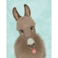 thumbnail image 2 of Fab Funky 20x24 Gold Ornate Wood Framed with Double Matting Museum Art Print Titled - Funny Farm Donkey 2, 2 of 4