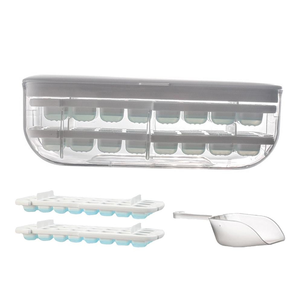 Tohuu Ice Cube Trays with Lids Ice Cube Trays with Lids 48 Ice Cubes