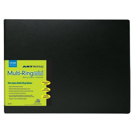 UPC: 0075633906951 | Itoya Art Profolio Multi-Ring Mini Binder – 14 x 11 Black Landscape