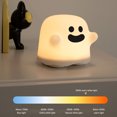 thumbnail image 4 of Luz de noche cálida Ghost Atmosphere Light Antideslizante Pat Light para decoración de dormitorio (A), 4 of 5