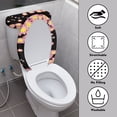 thumbnail image 3 of SEANATIVE Daisy Toilet Cover Lid Replacement Covers Universal Fit Standard Oblong Round Bath Room Bowl Lids 2PCS Dust Resistant Toilet Tank Lid Pad Home Decoration Accessory, 3 of 7