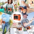 thumbnail image 5 of Wiher Portable Waist Fan, 20000mAh Rechargeable Wearable Belt Fans, 16000 RPM Cooling Neck Body Powerful Shirt Personal Cooling Fan for Outdoor Jobsite Camping Travel in Orange, 5 of 7