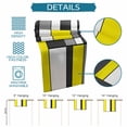 thumbnail image 6 of Modern Geometric Yellow Black Table Runner 90 Inches, Abstract Minimalist Blocks Bed Runner Dresser Scarves Tabletop for Indoor Outdoor Parties/Ceremony/Banquet, 13" x 90", 6 of 9