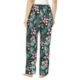 thumbnail image 3 of Goofa Rose Flowers Printed Soft Pajama Pants for Women, Wide Leg Comfy Casual Lounge Yoga Pants-X-Large, 3 of 9