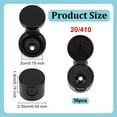 thumbnail image 2 of 36Pcs 20/410 Flip Top Dispensing Cap Black Replacement Condiment Caps Reusable Plastic Bottle Cap Flip Top Lids, 2 of 9