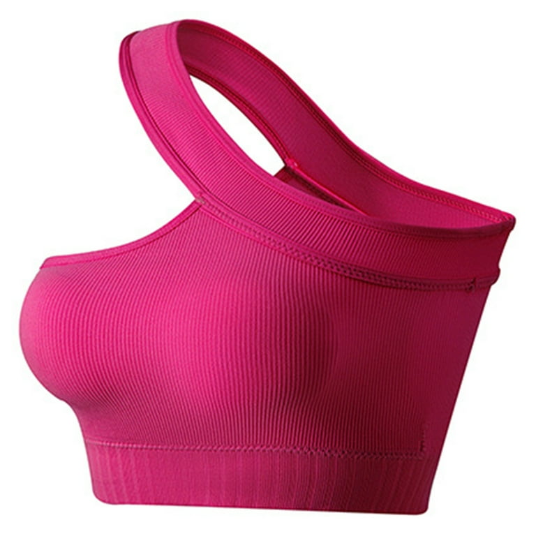 HUPOM Seamless Underwear For Women Womens Silk Panties High waist Comfort  Waist Solid Compression Hot Pink L