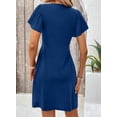 thumbnail image 3 of Vestido Acelit Fashion 2025, verano, torcido en la parte delantera, cuello en V, para mujer, 3 of 3