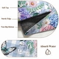 thumbnail image 6 of Large Area Rugs for Living Room Bedroom, Watercolor Flowers 8'x10' Rug Washable Carpet Runner Indoor Outdoor, Spring Floral Butterflies Blue Plaid Non Slip Floor Mats Rug for Kitchen, Patio, 6 of 8