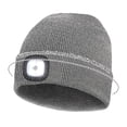 thumbnail image 2 of Gorro con Luz LED Recargable USB con 4 Gorros Regalos para Papá Gris, 2 of 6