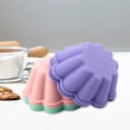 thumbnail image 3 of Neinkie 12 Pcs/Ensemble Moules à Muffins Réutilisables en Silicone, Moules à Cupcakes Antiadhésifs, Taille Standard, Support à Cupcakes Réutilisable, Cadeau de Noël, 3 of 7