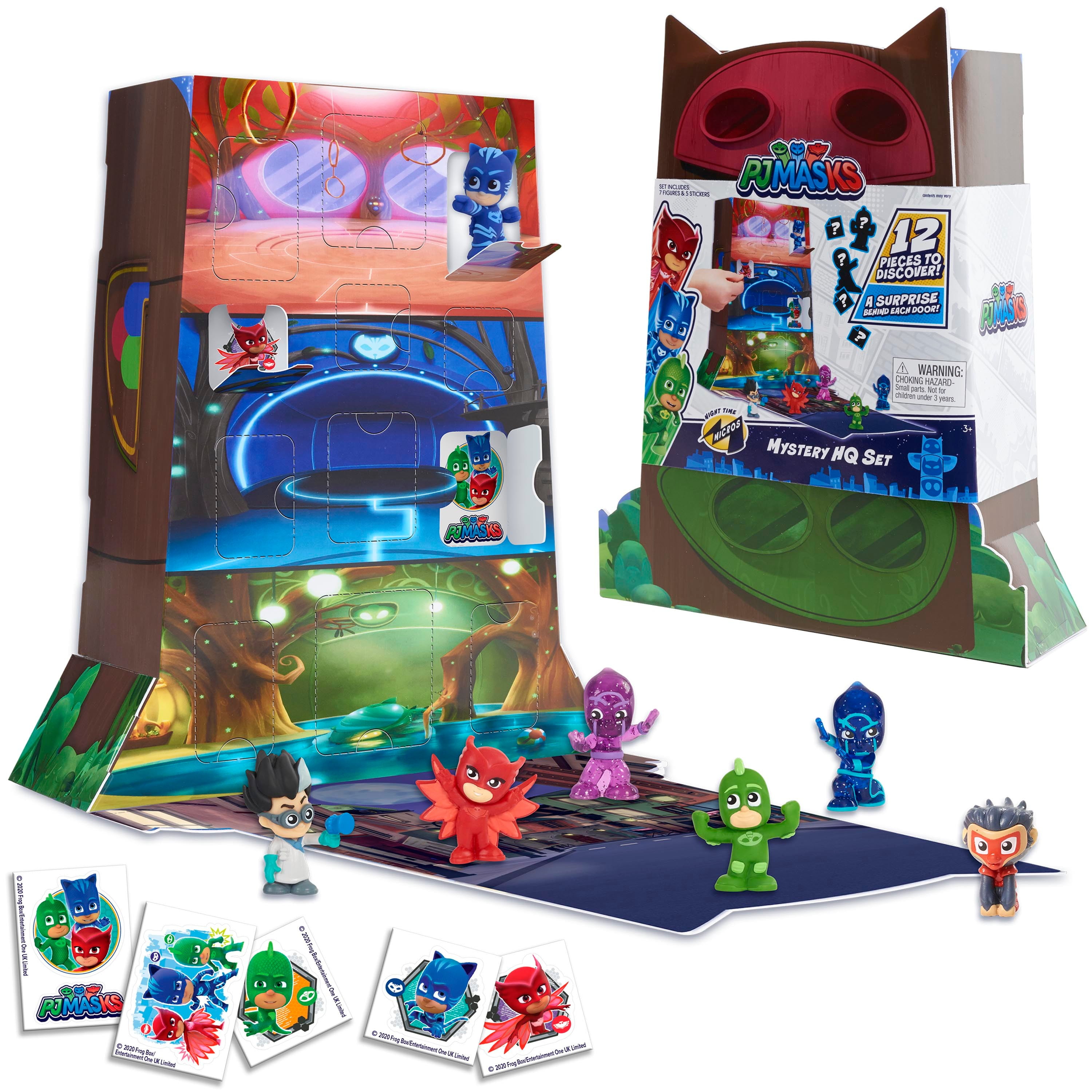PJ Masks Night Time Micros Mystery HQ Box Set, Kids Toys for Ages Up, Gifts and Presents - Walmart.com