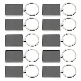 120 pcs Acrylic Keychain Blank with Key Rings: Tassels Key Chain for Craft,Bulk  Keychain Rings,Acrylic Keychain Blanks Rings,Key Chain Kit 